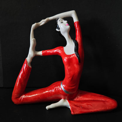 Yoga Statue Decorative Resin Women Yoga Poses 3 pieces set Statue for Shelf Office Desktop Style Yoga Statue