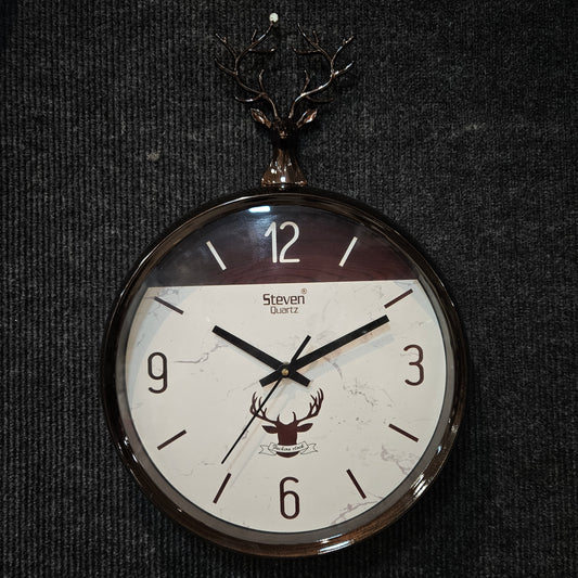 Wall Clock Quartz Analog Deer Deisgn home Decor