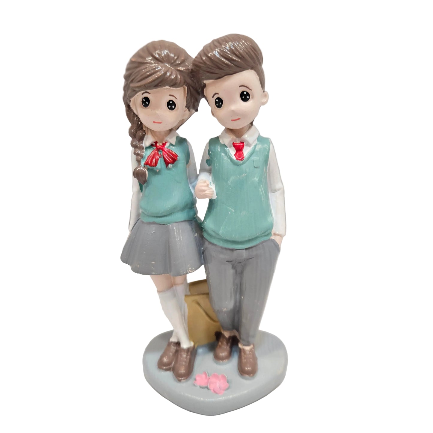 Romantic Love Couple Statue Showpiece Figurine for Valentine Day, Miniatures Couple Gift for Lover Boyfriend Girlfriend Husband Wife