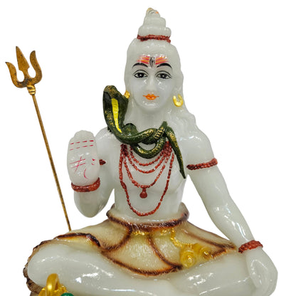 Lord Shiva Statue|Meditating Lord Shankar Idol| Decorative for Home, Pooja Room, Office Table Decoration and Gift
