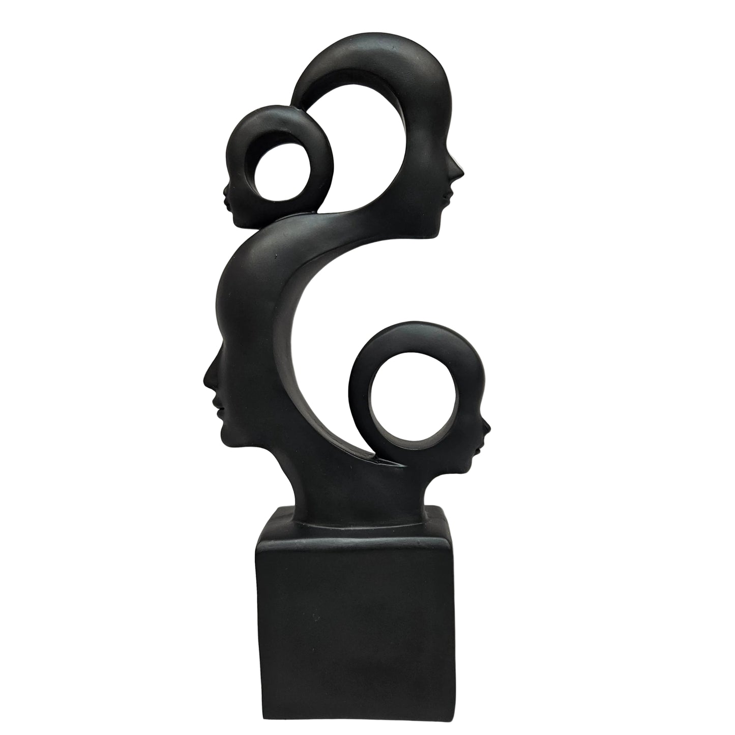 Marble Dust Polyresin modern designer cute family Sculpture Showpiece Figurine