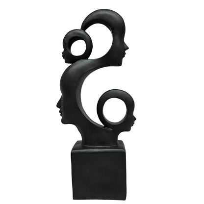 Marble Dust Polyresin modern designer cute family Sculpture Showpiece Figurine