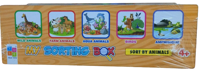 Wooden Sorting Box Educational Building Block Toy for Pre School kids Kindergarten Skill Development Sorting Games for Toddlers and Preschoolers kids