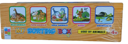Wooden Sorting Box Educational Building Block Toy for Pre School kids Kindergarten Skill Development Sorting Games for Toddlers and Preschoolers kids