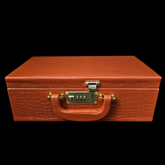 Jewellery Box For Women,Portable Travel Jewellery Organiser Box Small Jewellery Box Organiser For Ring,Earrings & Bracelet with number locking