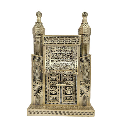 Golden Kaaba gate table decoration, often sold as a meaningful Islamic gift