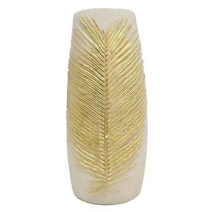Textured plam leaf modern Aesthetic flower vase table top centerpiece
