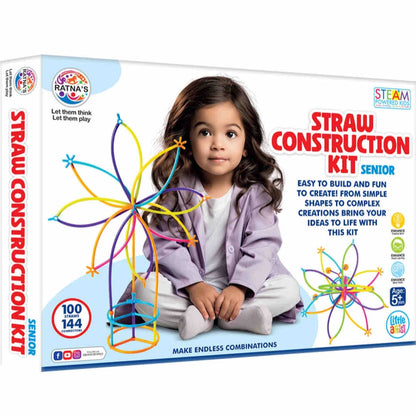 Ratnas senior Straw construction kit to enhance creative mind,visual learning & motor skills