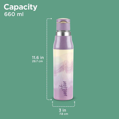 Milton Steel SubLime 900 Steel Thermoware Insulated Water Bottle(660ml)