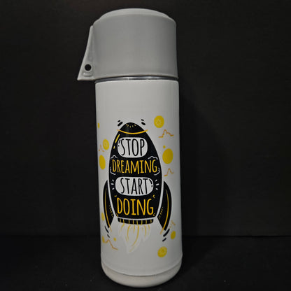 Aquastar Water Bottle with stop dreaming start doing quote perfect for Return gifting purpose