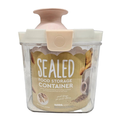 Sealed Food Storage Container with clip locking Airtight lid & Silicon Dispenser on top