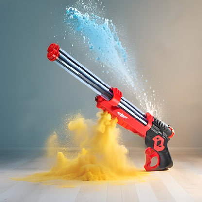 SplashStorm – Double Nozzle Water Gun Pichkari and Long-Range Sprayer