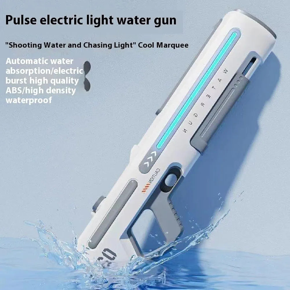 Lumo Electric Long Range High Air Pressure Spray Holi Water Gun Toy for Boys & Girls, Rechargeable Pichkari Water Guns for Kids