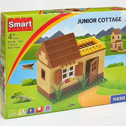 Junior cottage Building Blocks Toy for Kids | Enhances Imagination and Fun and Educational Playtime | Safe and Durable Design