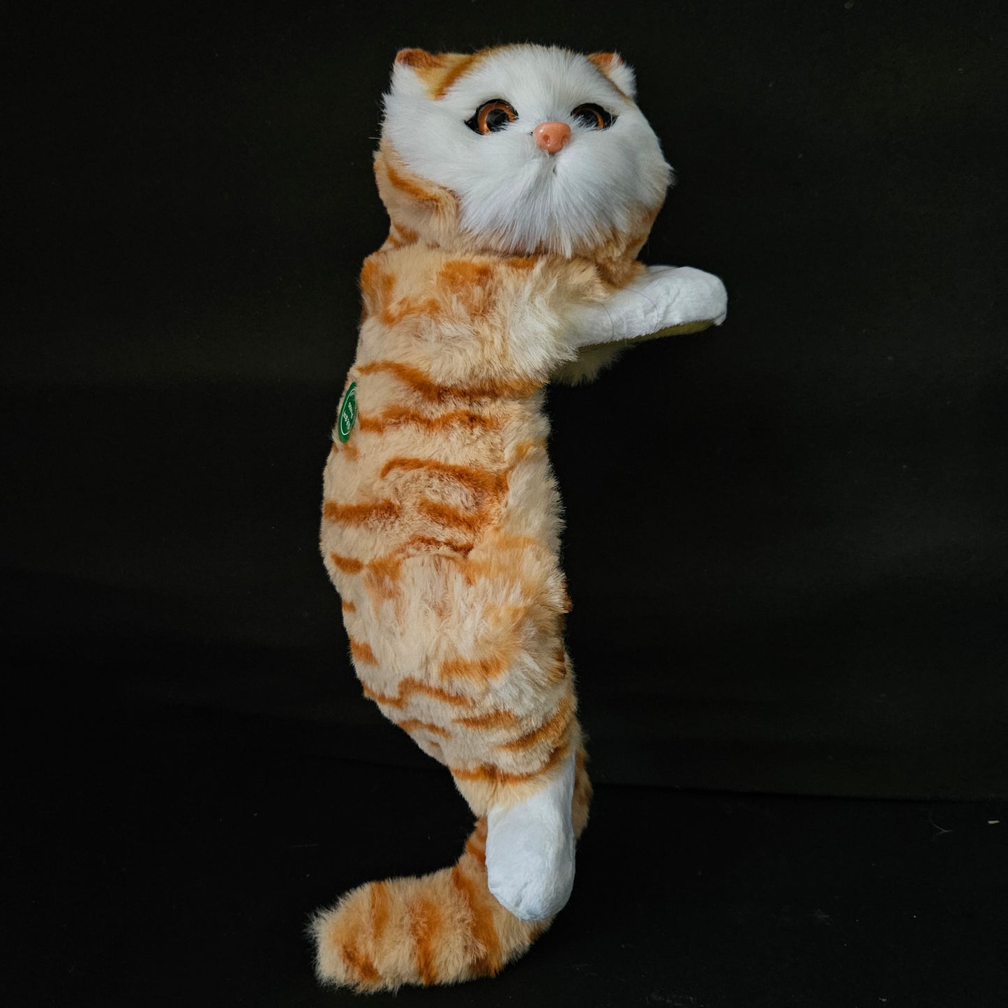 Kitten Model Fur Pet Home Decor Showpiece for Gifts White