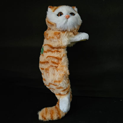 Kitten Model Fur Pet Home Decor Showpiece for Gifts White