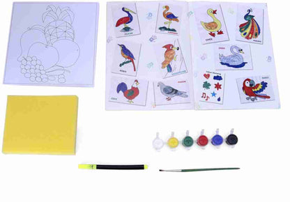 Junior Finger Painting nature learn 8 new finger painting techniques. 16 sheets of paint paper, 6 safe, colourful paints, 6 Sponge shapes. Perfect for little artists to explore and express their creativity.
