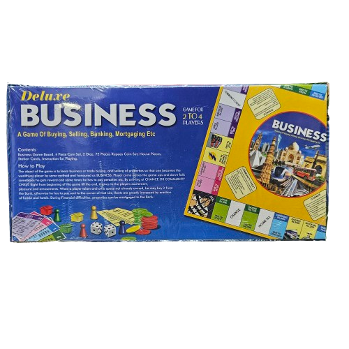 Deluxe business a game of buying selling banking mortgaging board game