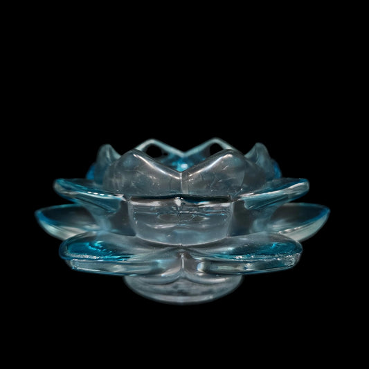 Crystal Glass Lotus Candle Holders Home Decor Items Feng Shui Items for Home