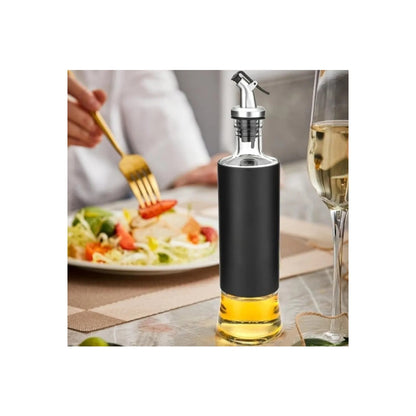 Cruet set 1 piece oil&vinegar Dispenser 350ml glass&Stainless Steel bottle