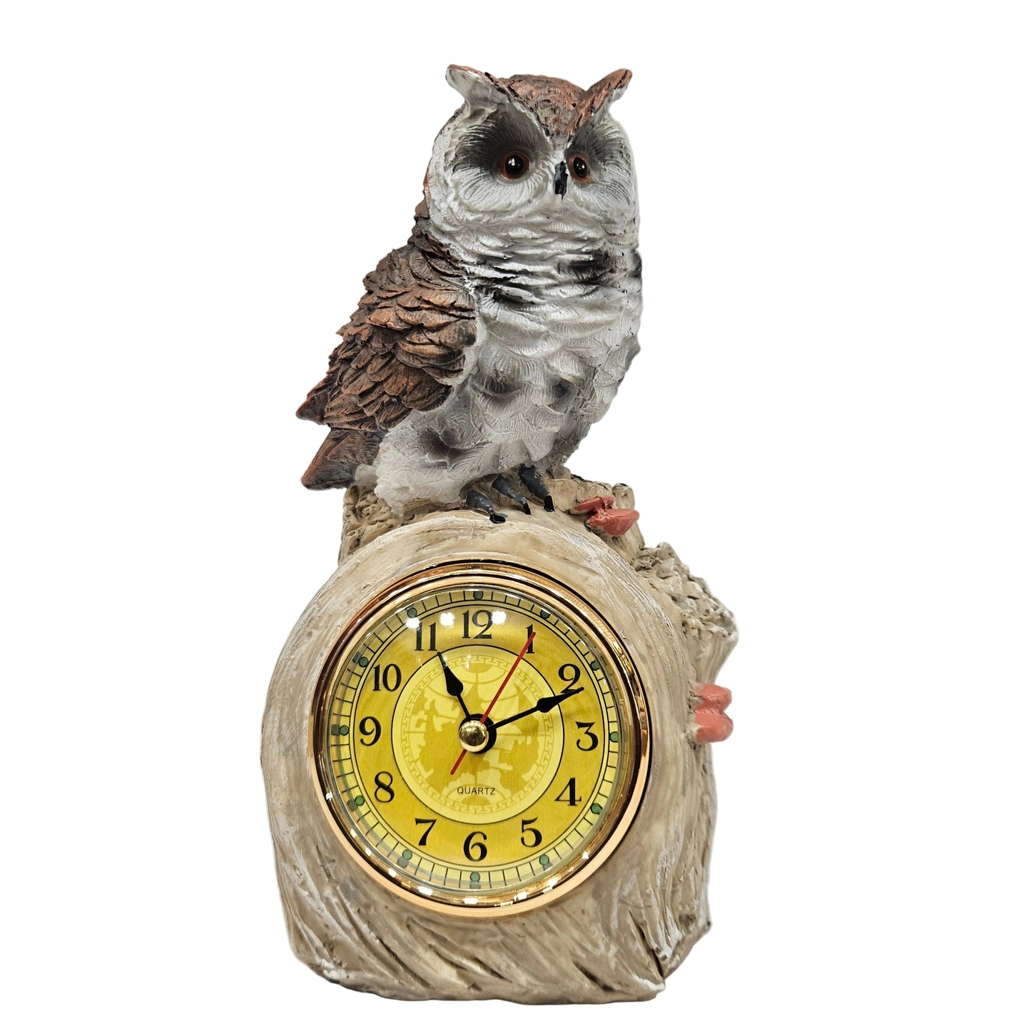 Vintage Table Clock Collection Cute Statue for living room Bedroom Room with Owl