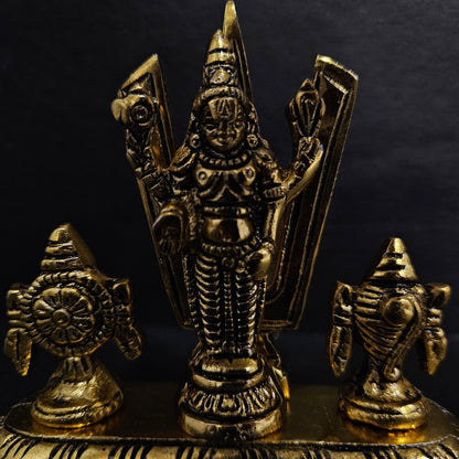 Shankh Chakra Stand Perumal Idol
Small Sangu Chakram Stand Tirupati Balaji