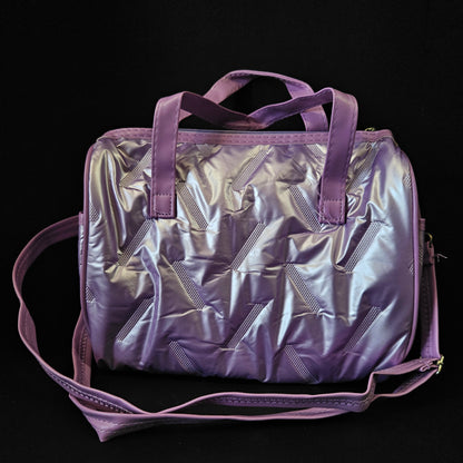 Dance Bag for Girls, Small Gym Bag with Shoe Compartment, Weekend Bag for Travel, Lightweight, Waterproof, Purple