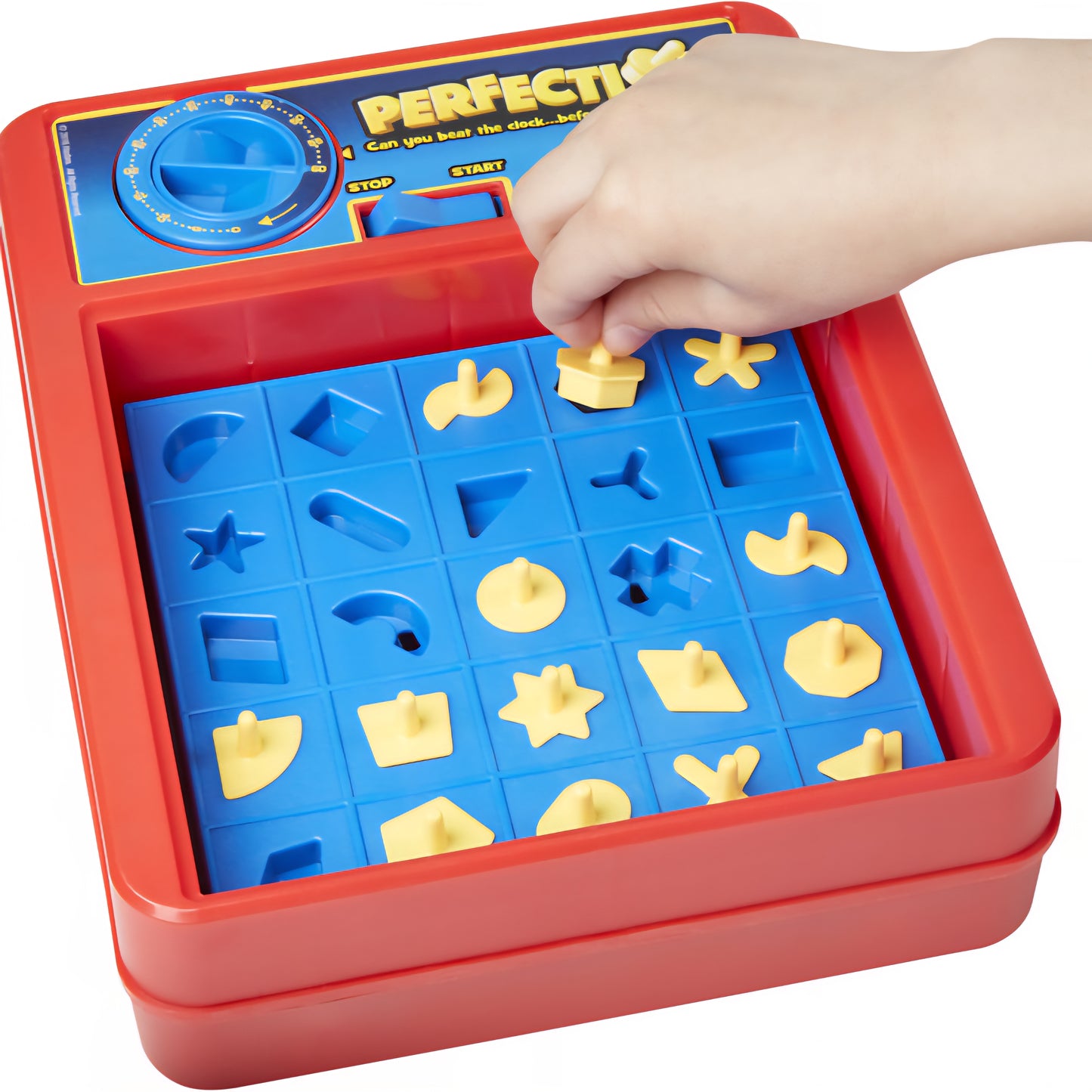 Perfection plus! Duel mode includes two set of shapes