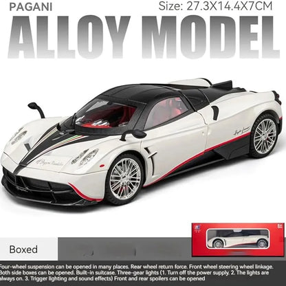 Pagani Huayra Super Alloy Model Diecast With Sound and Light - Car Lovers Collection, Kids Birthday Gift, Metal Boys Toys