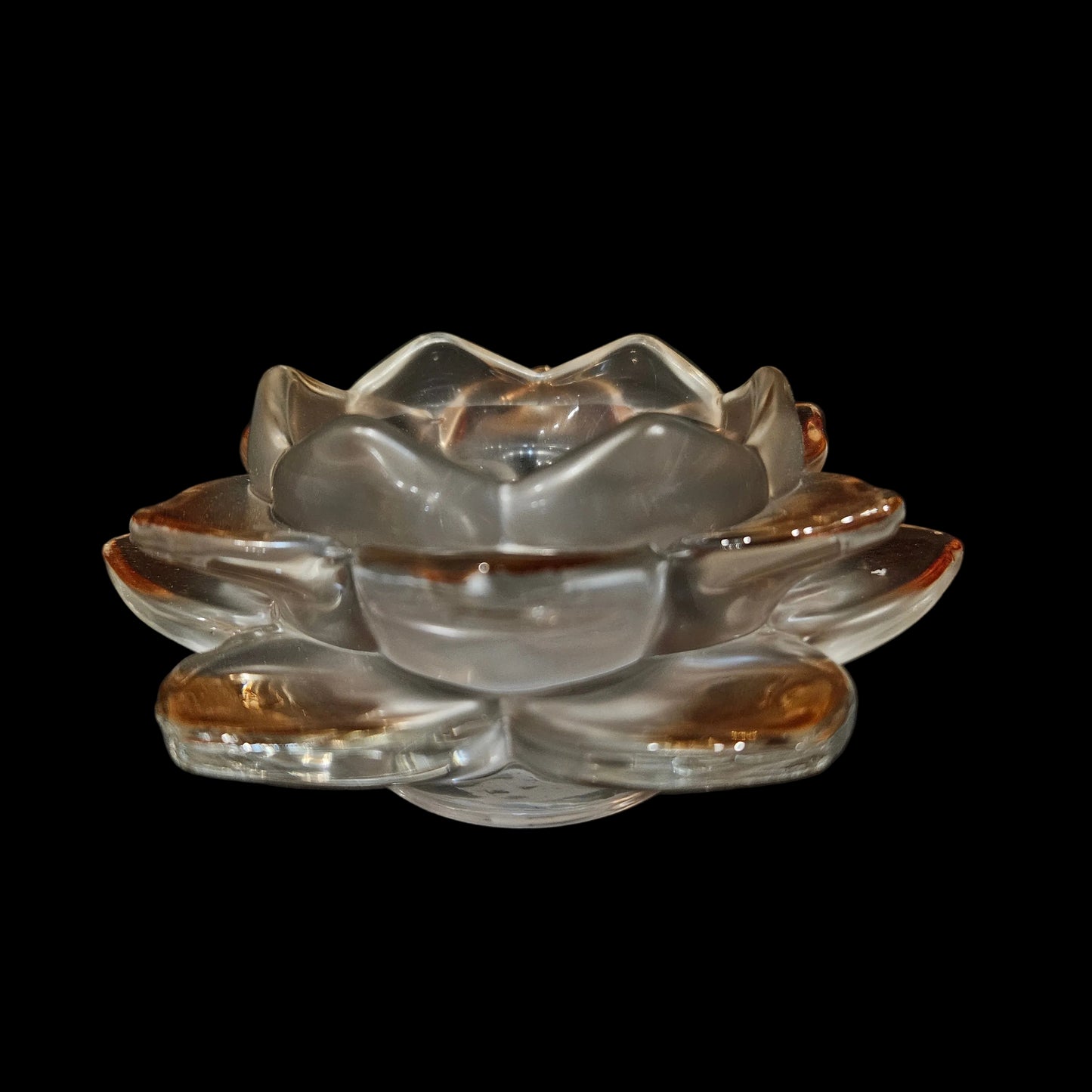 Crystal Glass Lotus Candle Holders Home Decor Items Feng Shui Items for Home