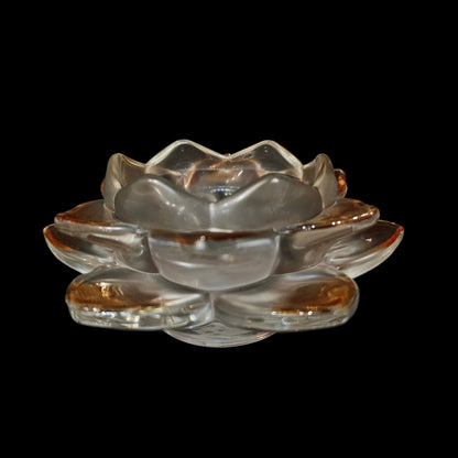 Crystal Glass Lotus Candle Holders Home Decor Items Feng Shui Items for Home