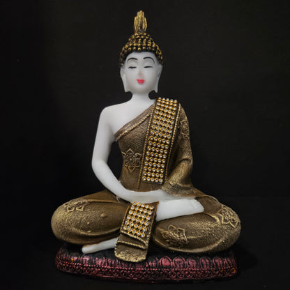 Meditating Sitting Buddha Statue showpiece Idol Home Decoration Items for Living Room Decor and Gifts