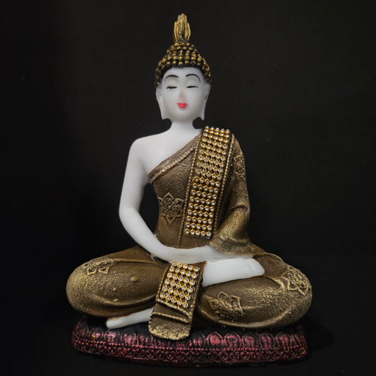 Meditating Sitting Buddha Statue showpiece Idol Home Decoration Items for Living Room Decor and Gifts