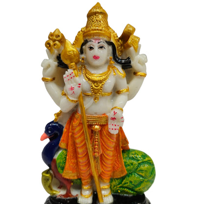Lord Murugan Kartikeya, Polyresin Idol of Murugana Kumaraswamy|Karthikeya Standing Idol Swaminatha Skanda Murti |Kartik Statue Subramanya