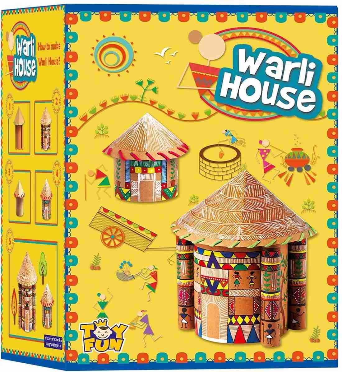 Warli House Create Houses Using Art Of Warli DIY Kit Safe For Kids