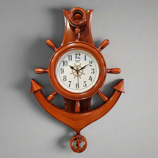Beautiful Anchor Shape Designer Wall Clock for Office & Home