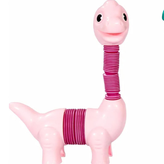 Cute Dino Toys Suction Cup for Kids Pink Shape Changing Stretchable Pop Tubes for Baby Boys & Girls | Pull String Toys for Babies & Kids Choice for kids return gifting