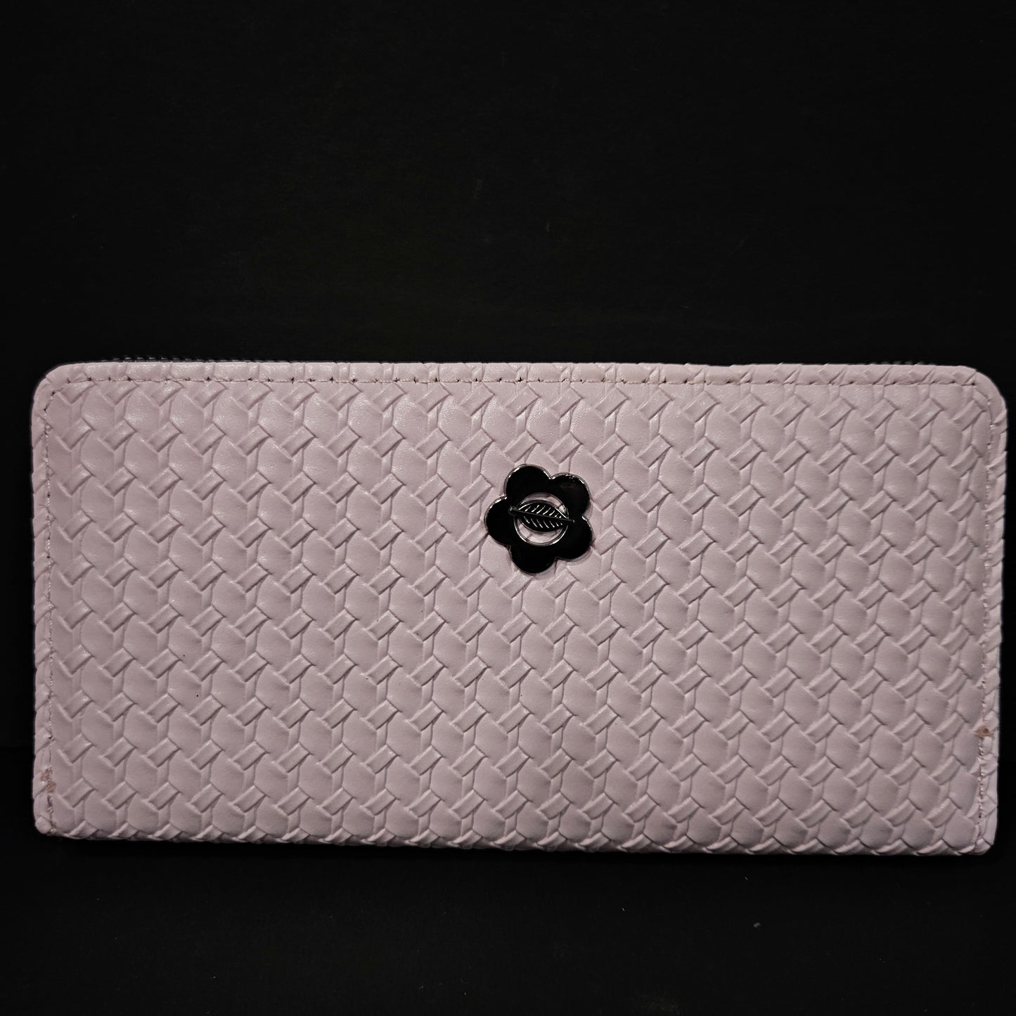 Leather Thin Slim Wallets for Women with Zipper
