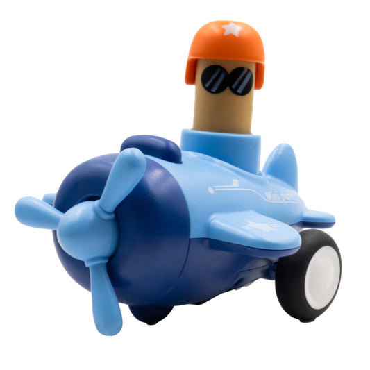 Press & Go Plane a colourful Push N Go Toy for kids. A safe, non-toxic, and realistic toy that's perfect as a birthday gift. Great for indoor and outdoor play for toddlers aged 1–6 years.