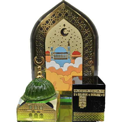 Muslim Miniature Crystal Kaaba showpiece Islamic 1 Piece Muslim Crafts Model