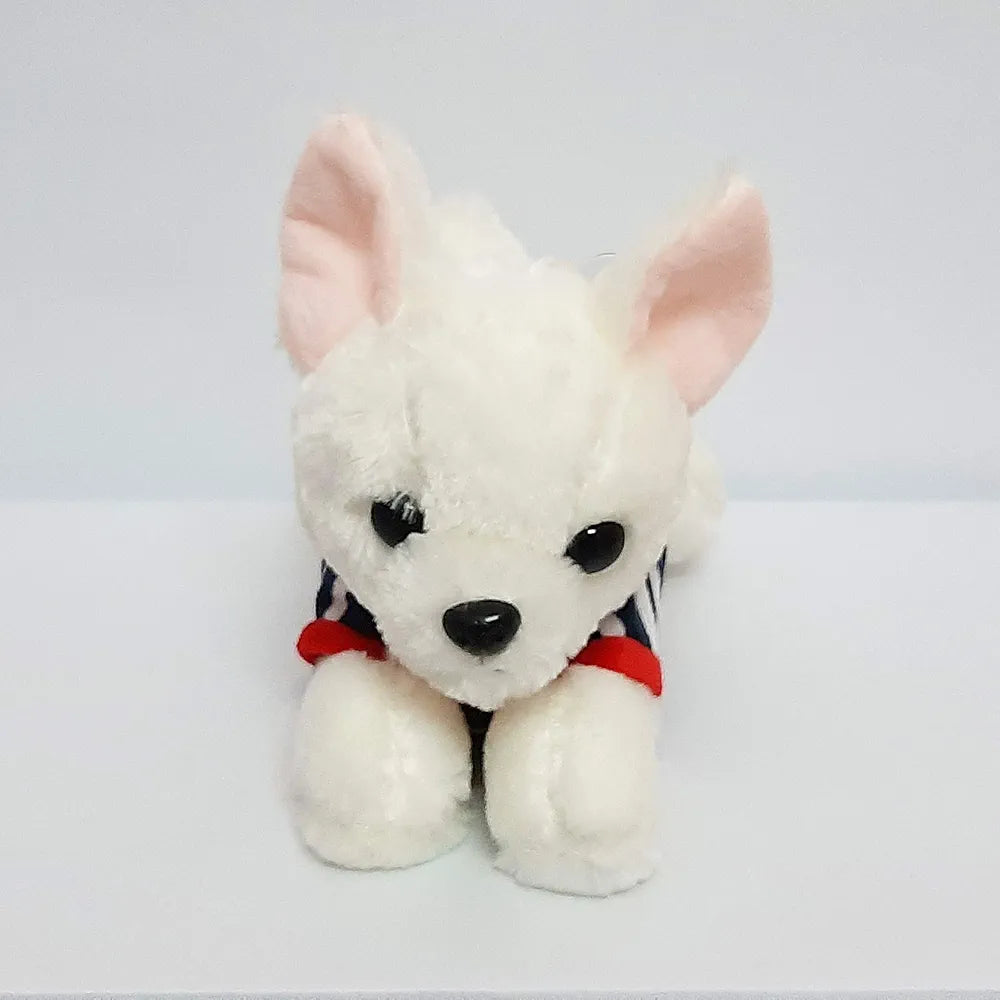 Cute Dog Stuffed Soft Toy 30CM_Blue and pink Jacket