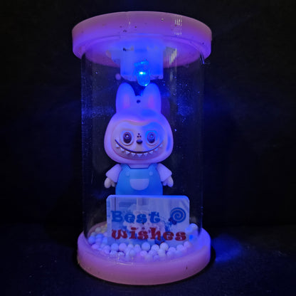 Labubu best wishes lighting in a glass capsule perfect for couple gifting