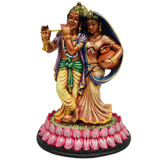 Radha Krishna Idol for Home/Gift Spiritual Significance Symbol of Love and Devotion Bringing Positive Energy