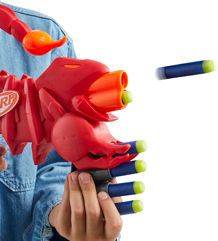 Nerf Wild Venompack, Includes 2 Easy Play Nerf Blasters, Scorpion Designs, 20 Nerf Elite Darts, Snake Toys, Ages 6 years above