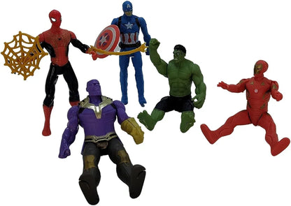 Avenger Set Toys for Kids Marvel Superheroes Action Figure Toys Collection for Kids Superhero Figurines Birthday Gift for Boys Avenger Set Toy Kids Toys Age 3 years above