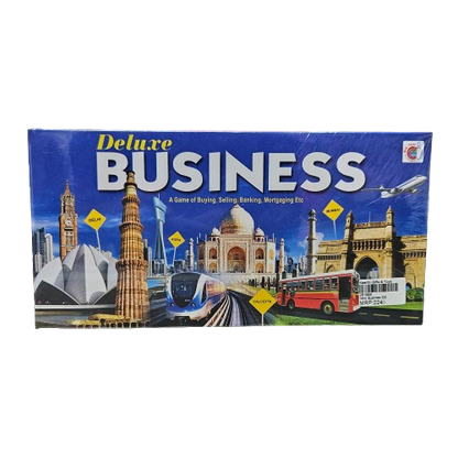 Deluxe business a game of buying selling banking mortgaging board game