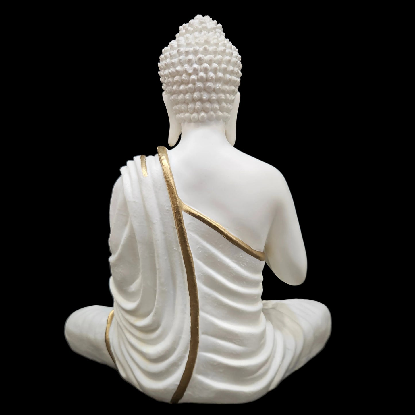 Lord Buddha Statue Decorative Buddha Idol for Home Decor, Meditation Room & Office | Resin Buddha Showpiece for Living Room, Entrance, Balcony & Gift Purpose