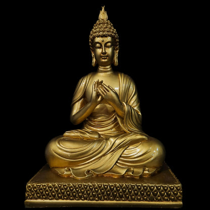 Golden Buddha Resin Head Statue,Showpiece Figurine for home&Temples
