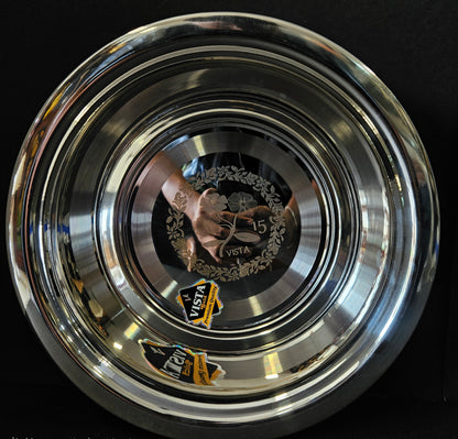 Floral Designed Vista Gold Premium Quality stainless Steel big size food Storage Bowl