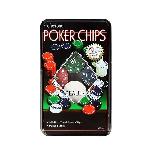 Poker Chips Casino Poker Chips Playing Cards in Plastic Box with Playing Cards Fun Drinking Games Night Party Games